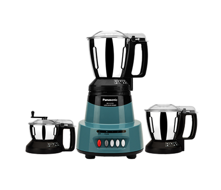 Panasonic 900W 3 Jars Mixer Grinder (MX-GC3550)-Coral Blue